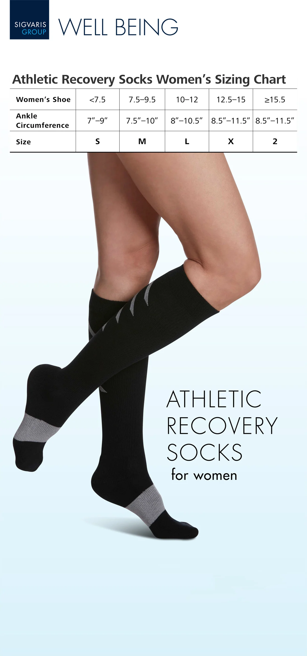Women's Athletic Recovery Calf Sock - Image 3