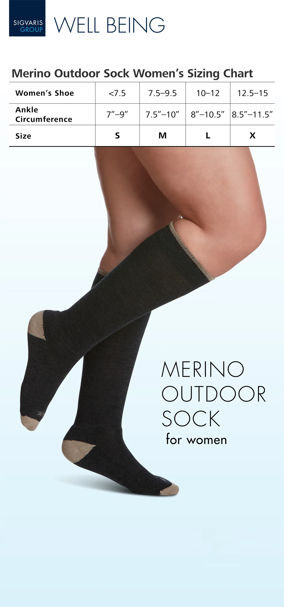 Women's Merino Outdoor Calf Socks - Image 3