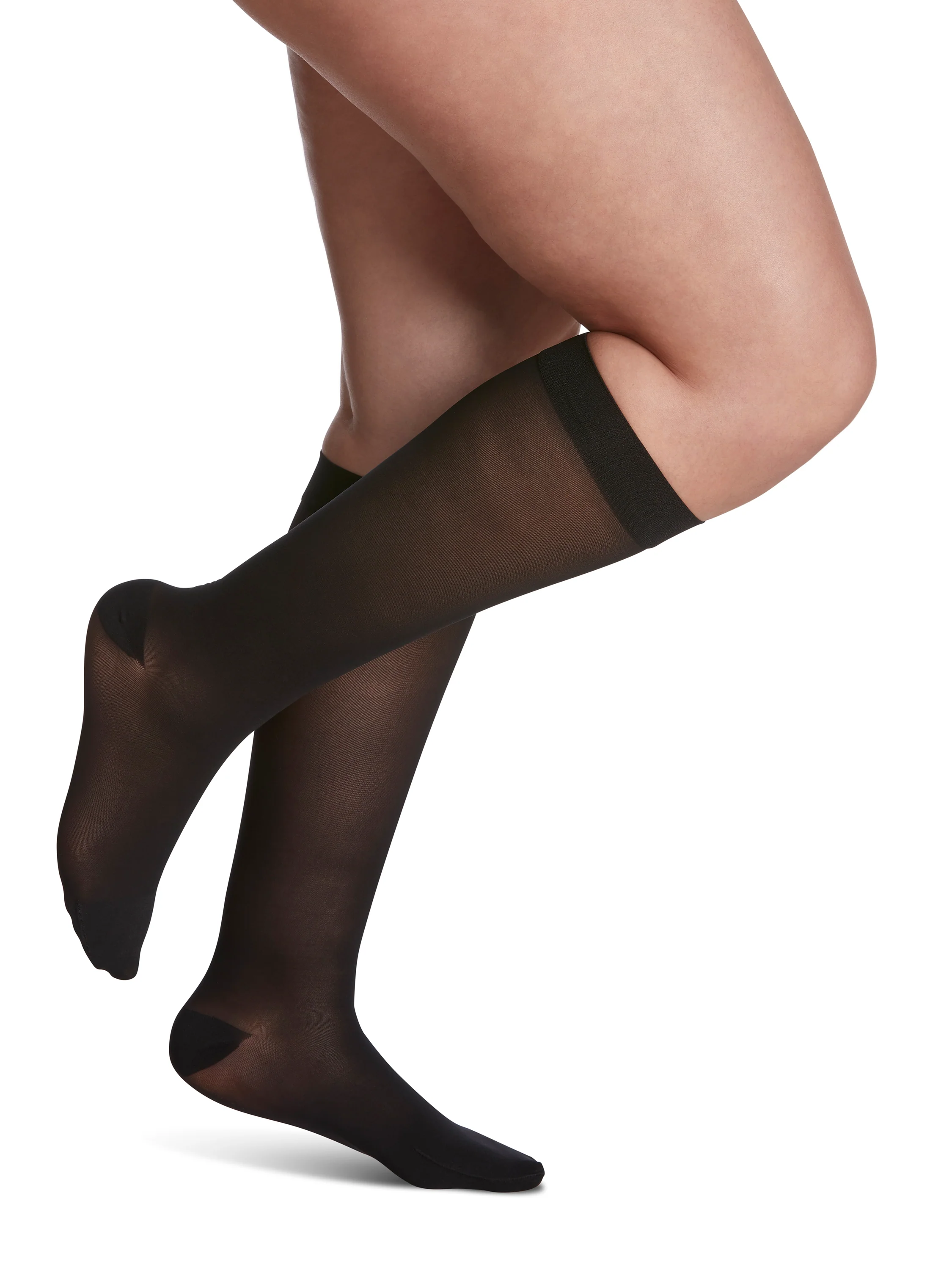 Women's Style Sheer Calf Compression Stockings - Image 3