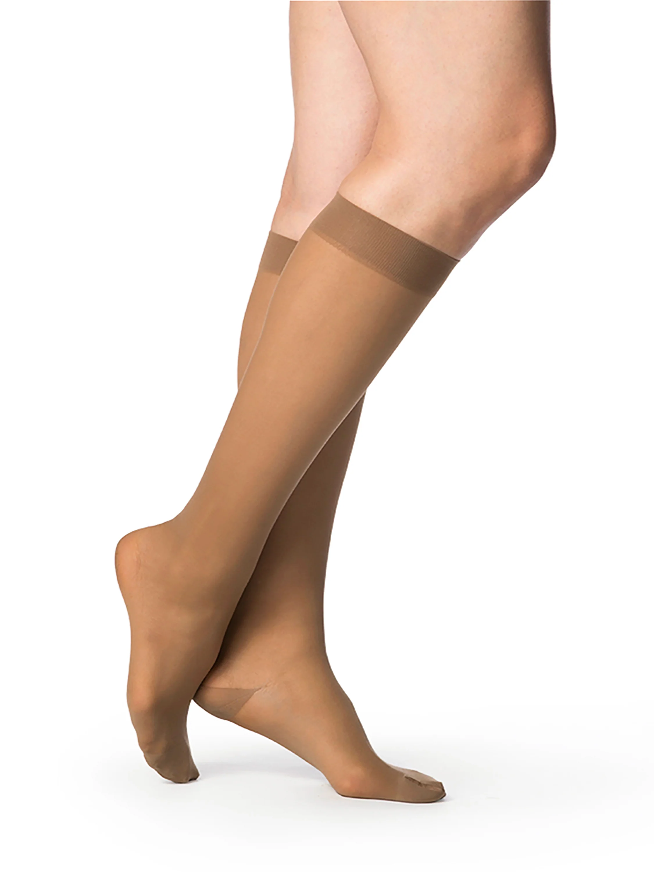 Women's Style Sheer Calf Compression Stockings - Image 7