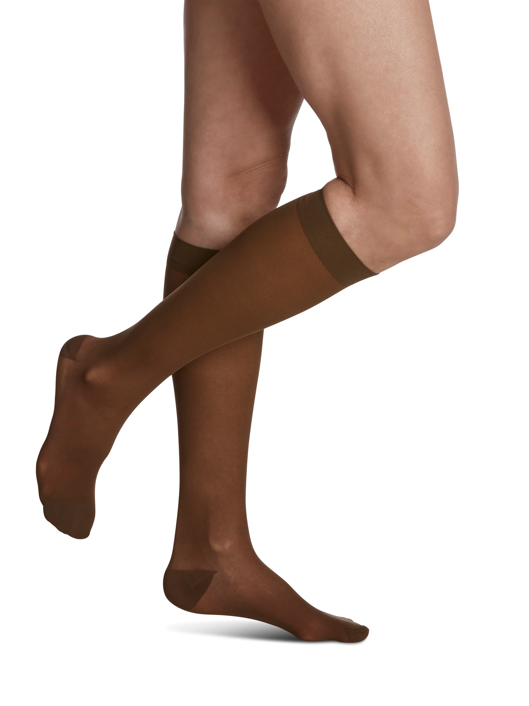 Women's Style Sheer Calf Compression Stockings - Image 9