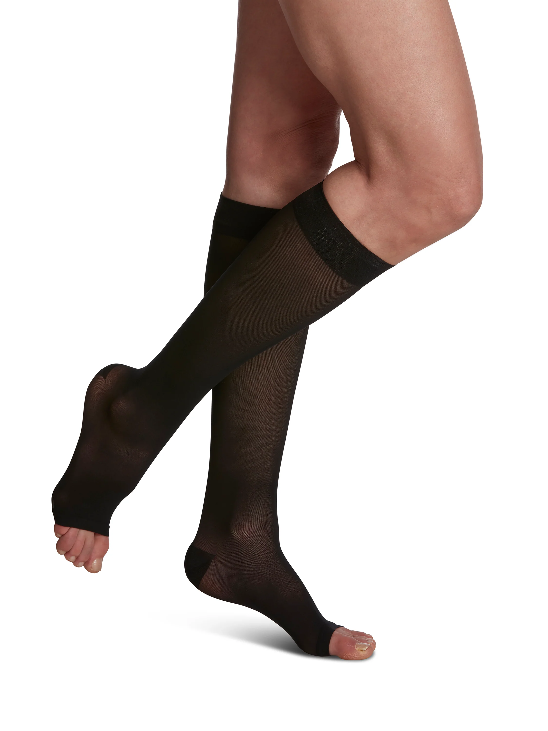 Women's Style Sheer Calf Open-Toe 15-20mmHg - Image 7